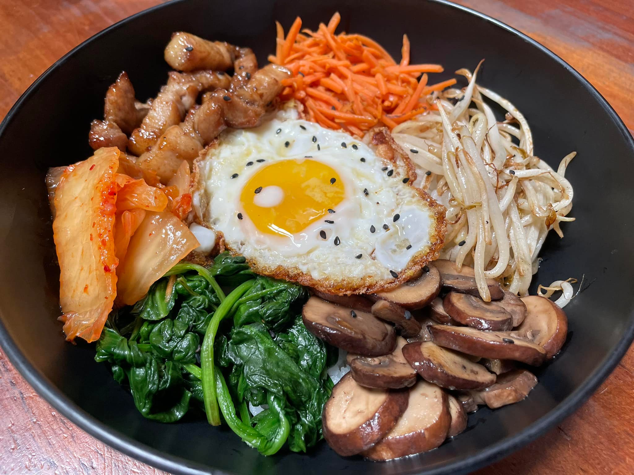 The Rustic Table Asian Kitchen | Bibimbap with Porkbelly in Redding, California